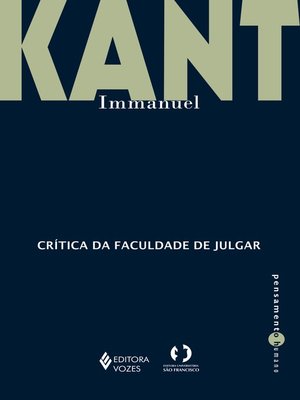 cover image of Crítica da faculdade de julgar